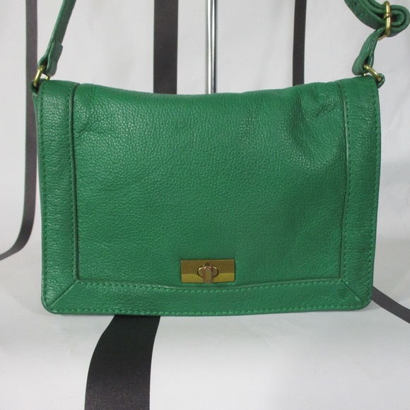 J. Crew Bags J Crew Green Leather Crossbody Bag Poshmark